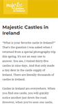 Mobile Screenshot of majestic-castles-in-ireland.com