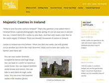 Tablet Screenshot of majestic-castles-in-ireland.com